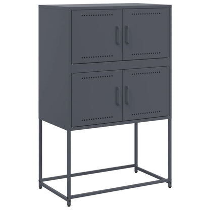 Credenza Antracite 68,5x38,5x107 cm in Acciaio