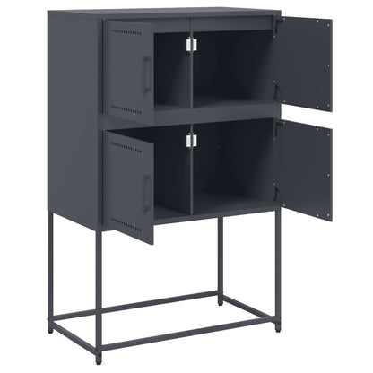 Credenza Antracite 68,5x38,5x107 cm in Acciaio