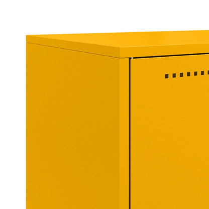 Credenza Giallo Senape 68,5x38,5x107 cm in Acciaio - homemem39