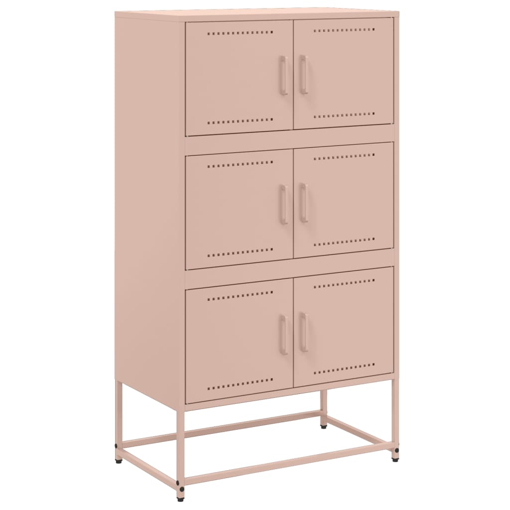 Credenza Rosa 68,5x38,5x123,5 in Acciaio - homemem39