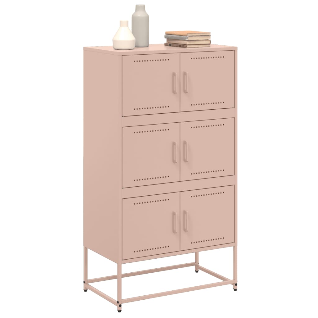 Credenza Rosa 68,5x38,5x123,5 in Acciaio