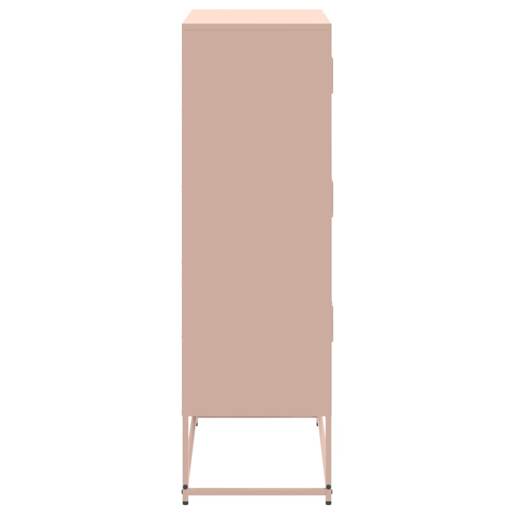 Credenza Rosa 68,5x38,5x123,5 in Acciaio - homemem39