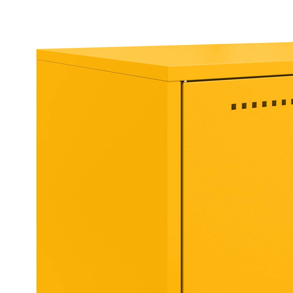 Credenza Giallo Senape 68,5x38,5x123,5 cm in Acciaio