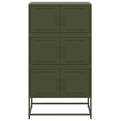 Credenza Verde Oliva 68,5x38,5x123,5 cm in Acciaio