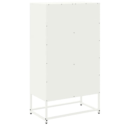 Credenza Bianca 68,5x38,5x123,5 in Acciaio