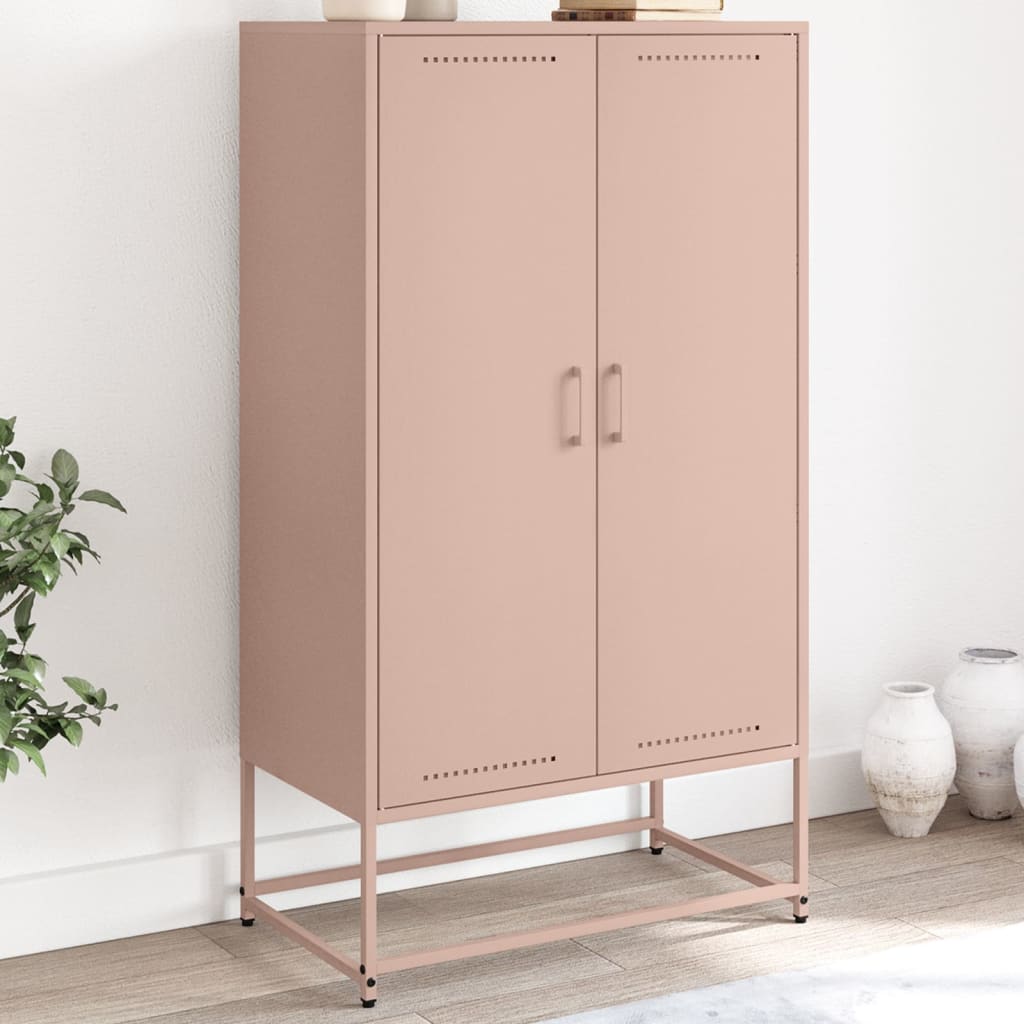 Credenza Rosa 68,5x38,5x123,5 in Acciaio - homemem39