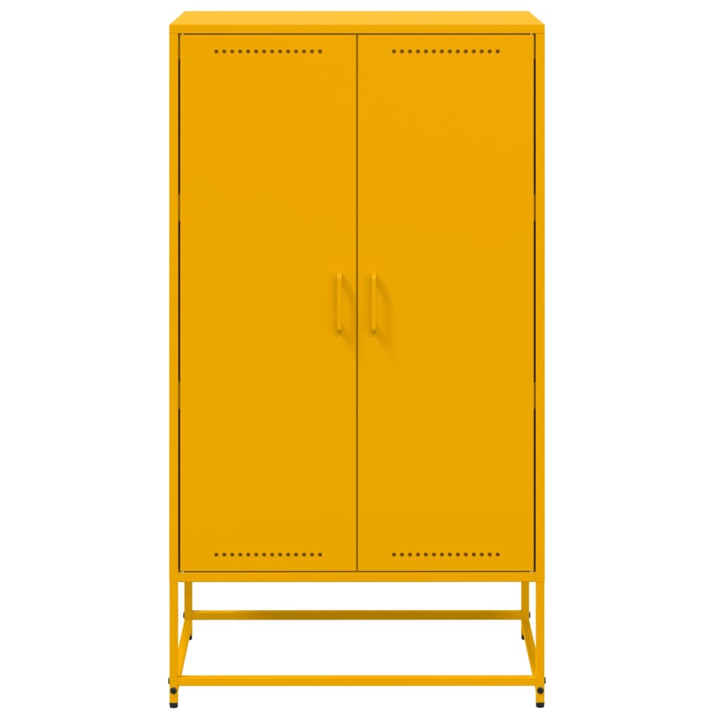 Credenza Giallo Senape 68,5x38,5x123,5 cm in Acciaio