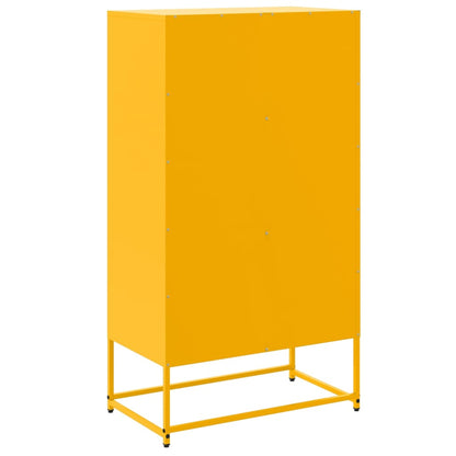 Credenza Giallo Senape 68,5x38,5x123,5 cm in Acciaio