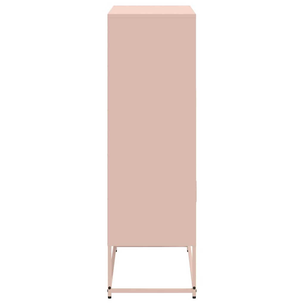 Credenza Rosa 68,5x38,5x123,5 in Acciaio - homemem39