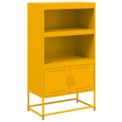 Credenza Giallo Senape 68,5x38,5x123,5 cm in Acciaio