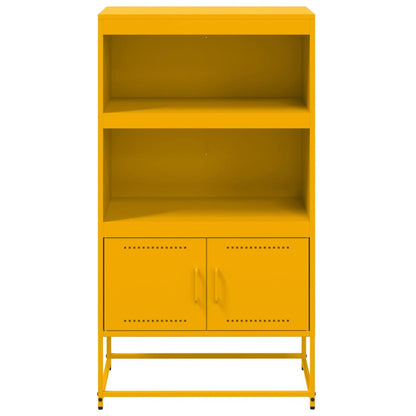 Credenza Giallo Senape 68,5x38,5x123,5 cm in Acciaio - homemem39