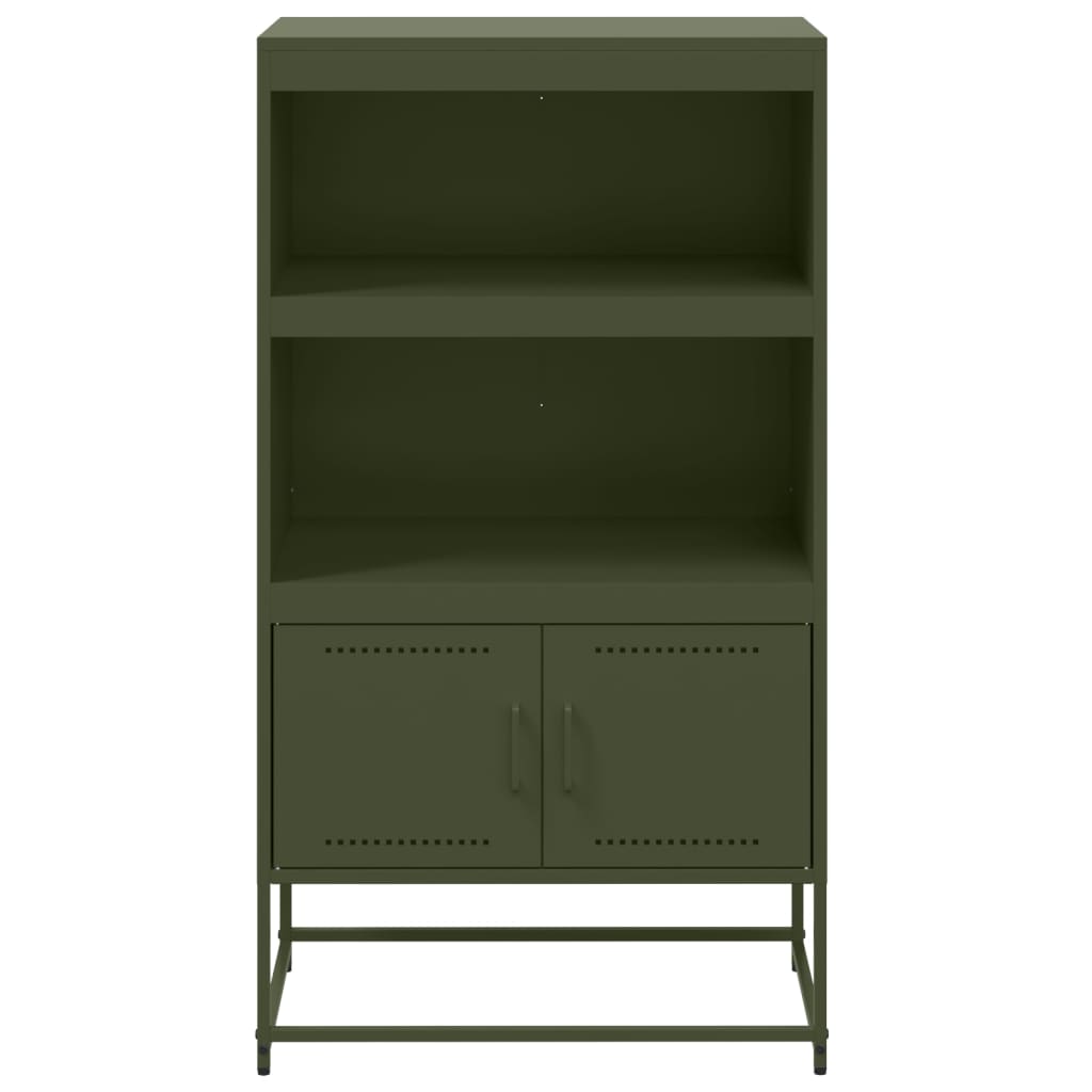 Credenza Verde Oliva 68,5x38,5x123,5 cm in Acciaio