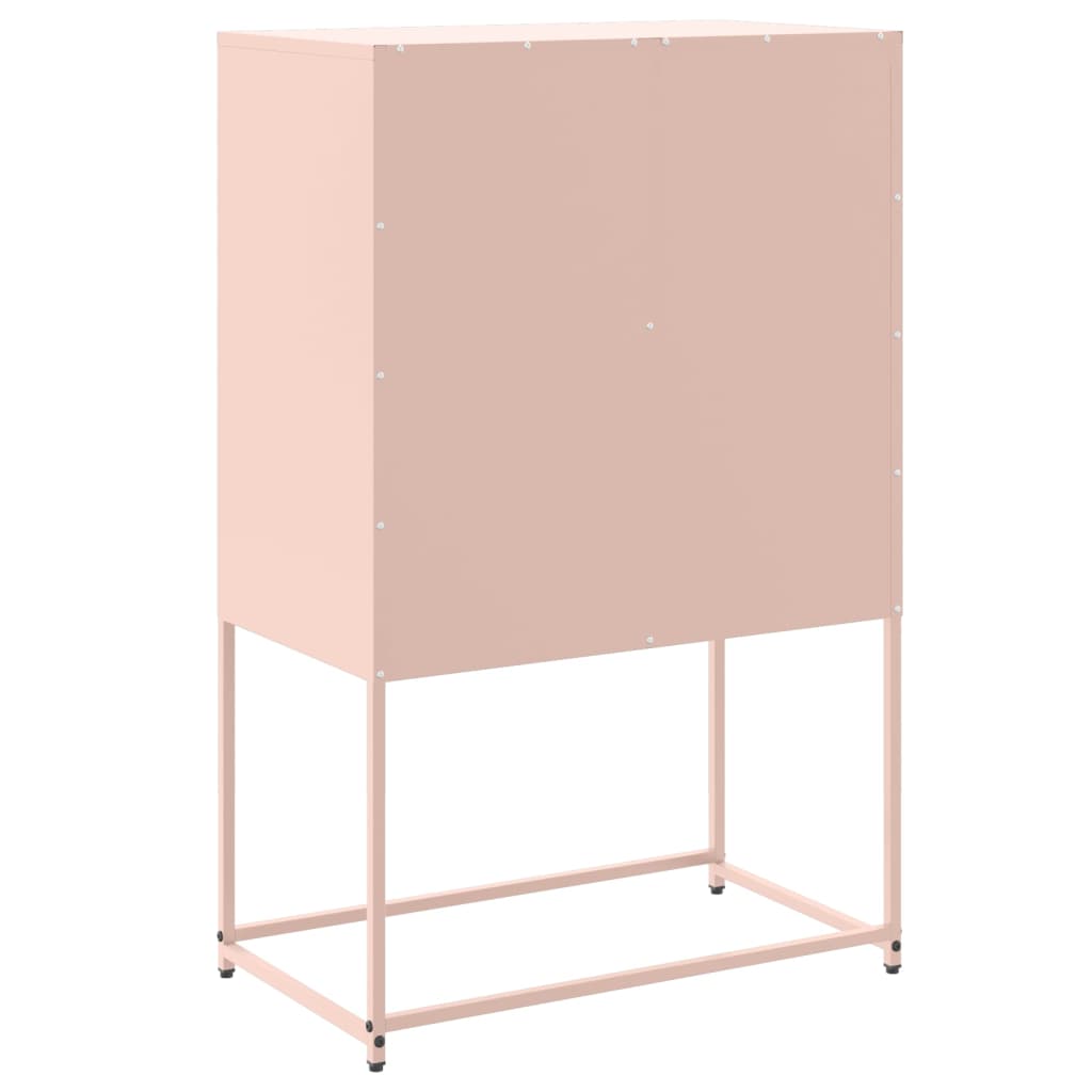 Credenza Rosa 68,5x38,5x107 cm in Acciaio - homemem39