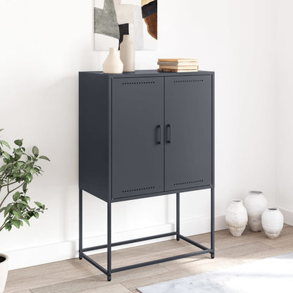 Credenza Antracite 68,5x38,5x107 cm in Acciaio