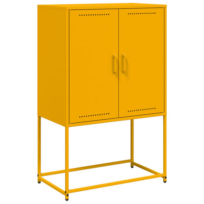 Credenza Giallo Senape 68,5x38,5x107 cm in Acciaio