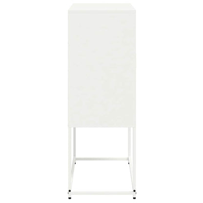 Credenza Bianca 68,5x38,5x107 cm in Acciaio
