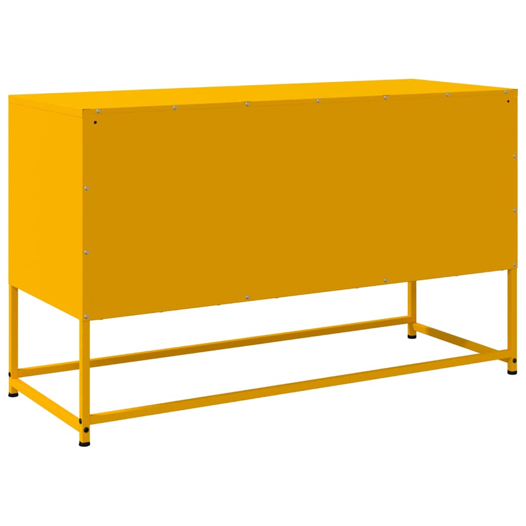 Mobile TV Giallo Senape 100,5x39x60,5 cm in Acciaio - homemem39