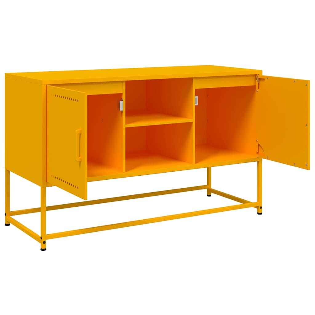 Mobile TV Giallo Senape 100,5x39x60,5 cm in Acciaio - homemem39