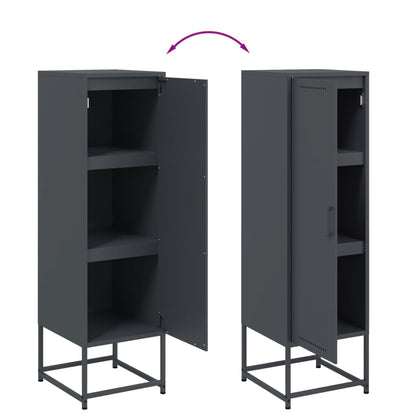 Credenza Antracite 36x39x123 cm in Acciaio - homemem39