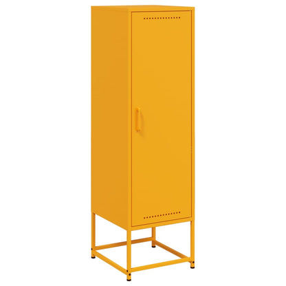 Credenza Giallo Senape 36x39x123 cm in Acciaio