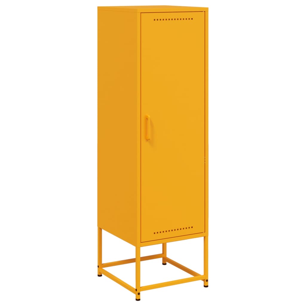 Credenza Giallo Senape 36x39x123 cm in Acciaio - homemem39