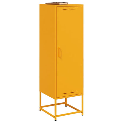 Credenza Giallo Senape 36x39x123 cm in Acciaio