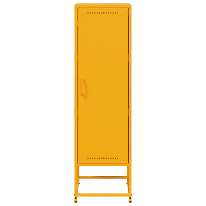 Credenza Giallo Senape 36x39x123 cm in Acciaio