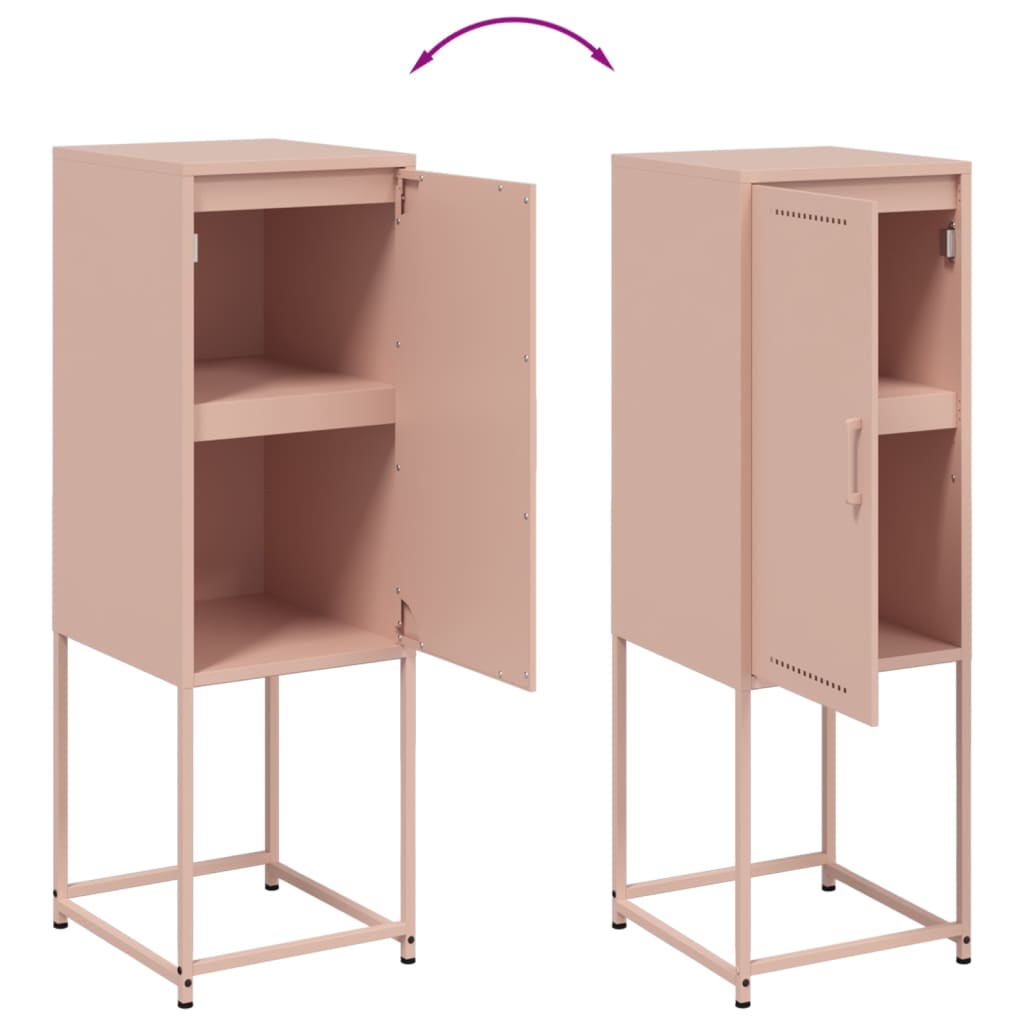 Credenza Rosa 36x39x107 cm in Acciaio