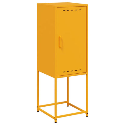 Credenza Giallo Senape 36x39x107 cm in Acciaio