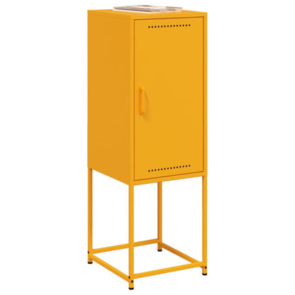 Credenza Giallo Senape 36x39x107 cm in Acciaio