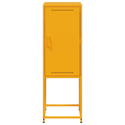 Credenza Giallo Senape 36x39x107 cm in Acciaio