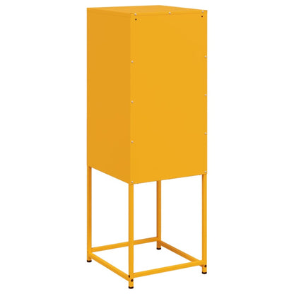 Credenza Giallo Senape 36x39x107 cm in Acciaio