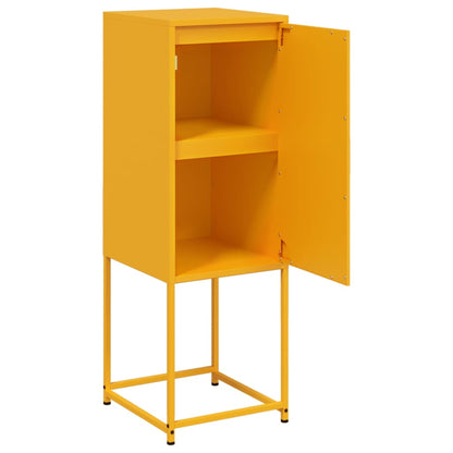 Credenza Giallo Senape 36x39x107 cm in Acciaio