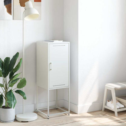 Credenza Bianca 36x39x107 cm in Acciaio