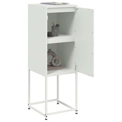 Credenza Bianca 36x39x107 cm in Acciaio