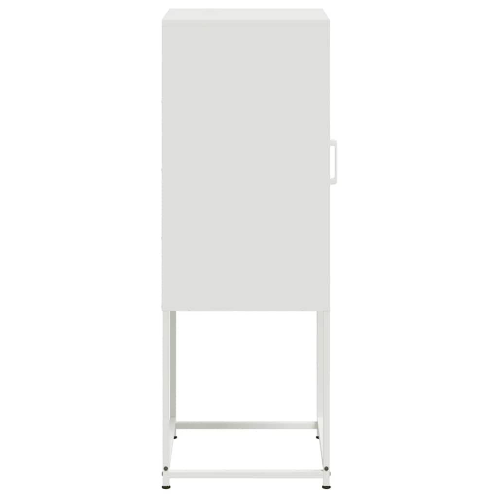 Credenza Bianca 36x39x107 cm in Acciaio