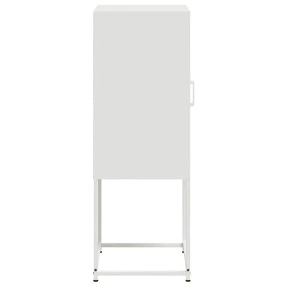 Credenza Bianca 36x39x107 cm in Acciaio