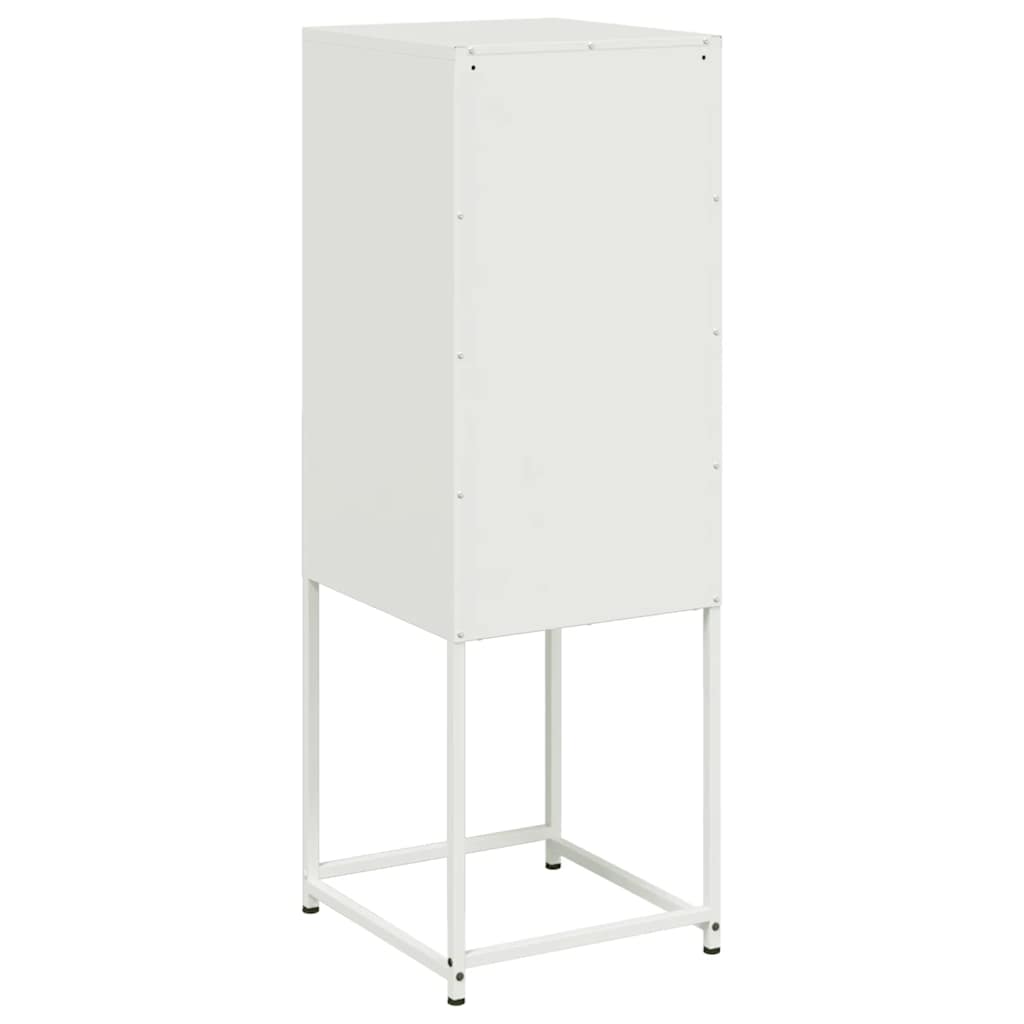 Credenza Bianca 36x39x107 cm in Acciaio