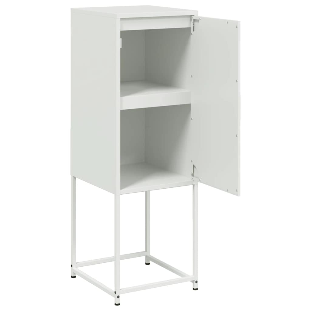 Credenza Bianca 36x39x107 cm in Acciaio