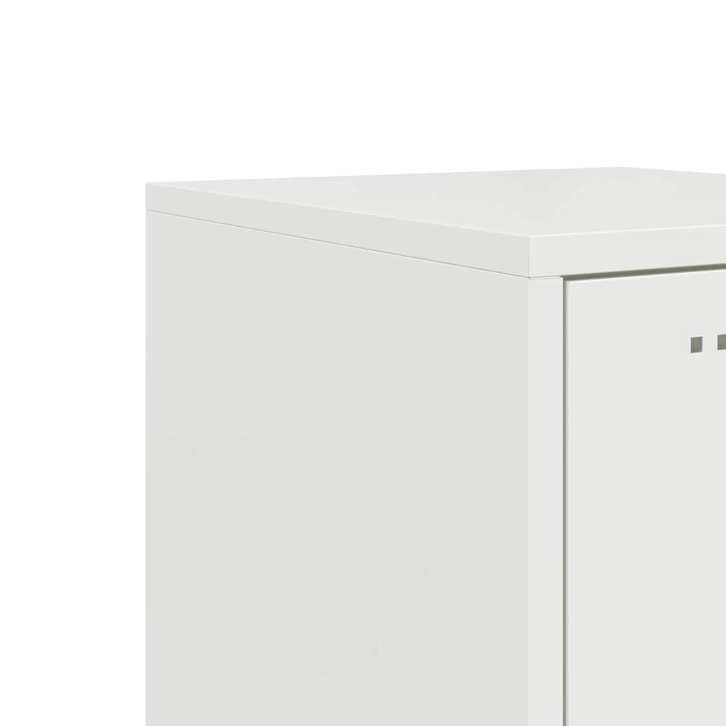 Credenza Bianca 36x39x107 cm in Acciaio