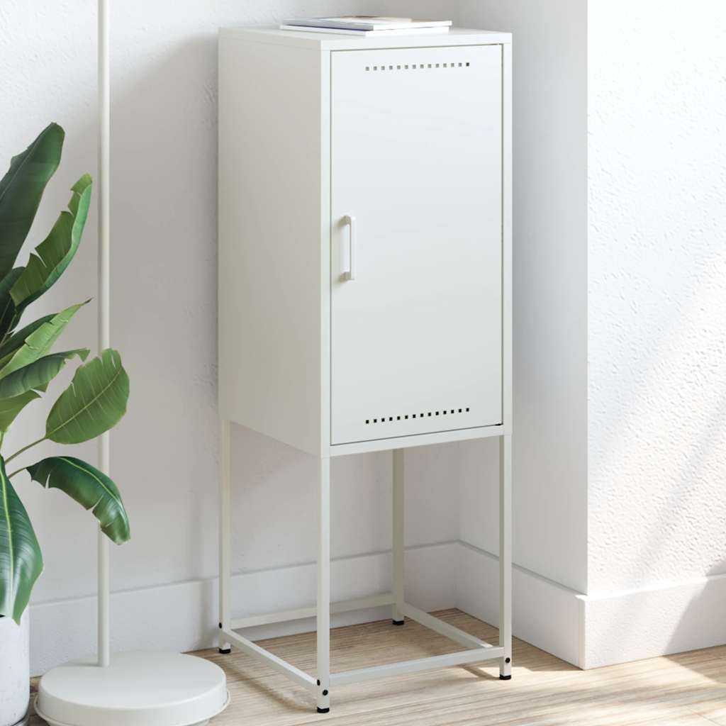 Credenza Bianca 36x39x107 cm in Acciaio
