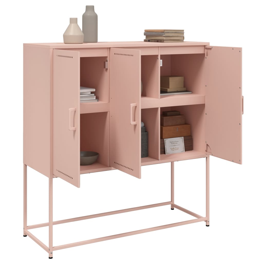 Credenza Rosa 100,5x39x107 cm in Acciaio