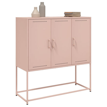 Credenza Rosa 100,5x39x107 cm in Acciaio - homemem39