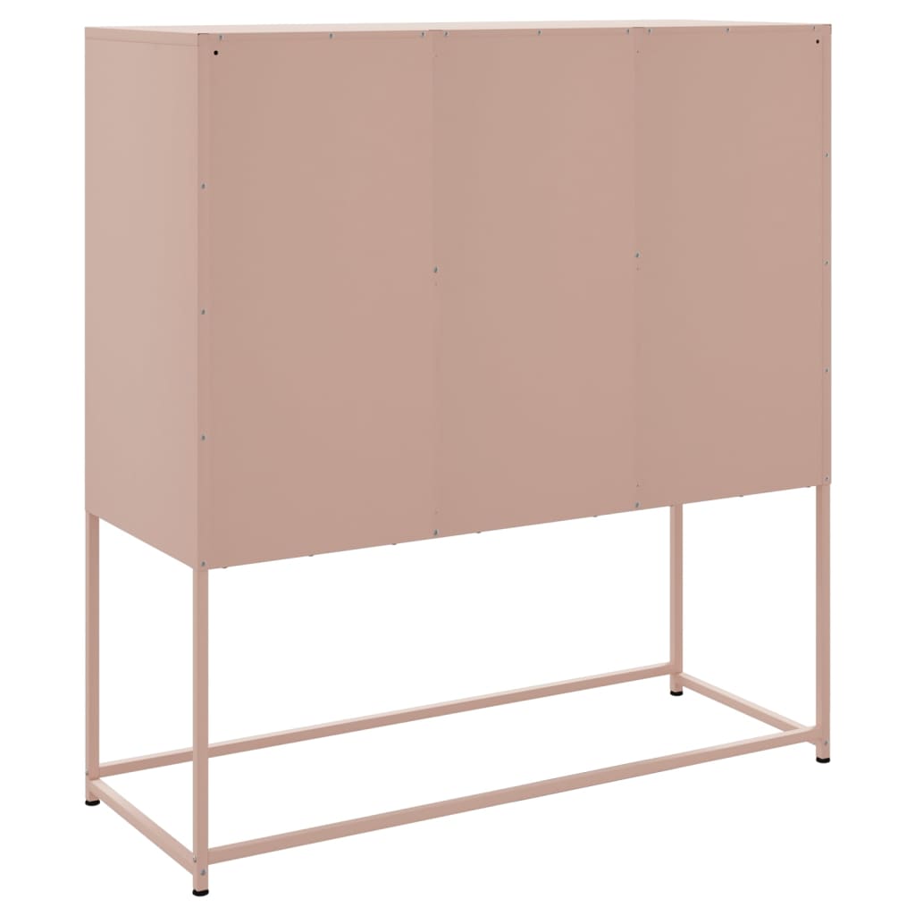 Credenza Rosa 100,5x39x107 cm in Acciaio