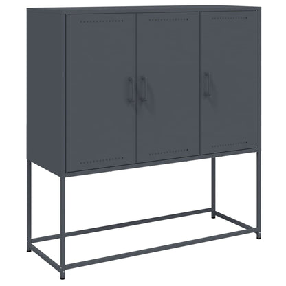 Credenza Antracite 100,5x39x107 cm in Acciaio