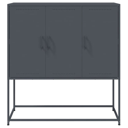 Credenza Antracite 100,5x39x107 cm in Acciaio - homemem39