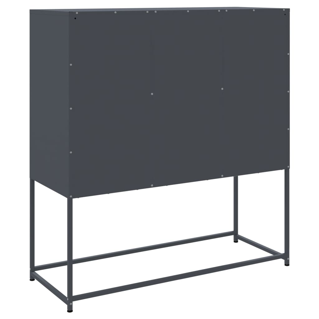 Credenza Antracite 100,5x39x107 cm in Acciaio