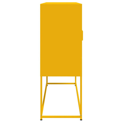 Credenza Giallo Senape 100,5x39x107 cm in Acciaio - homemem39