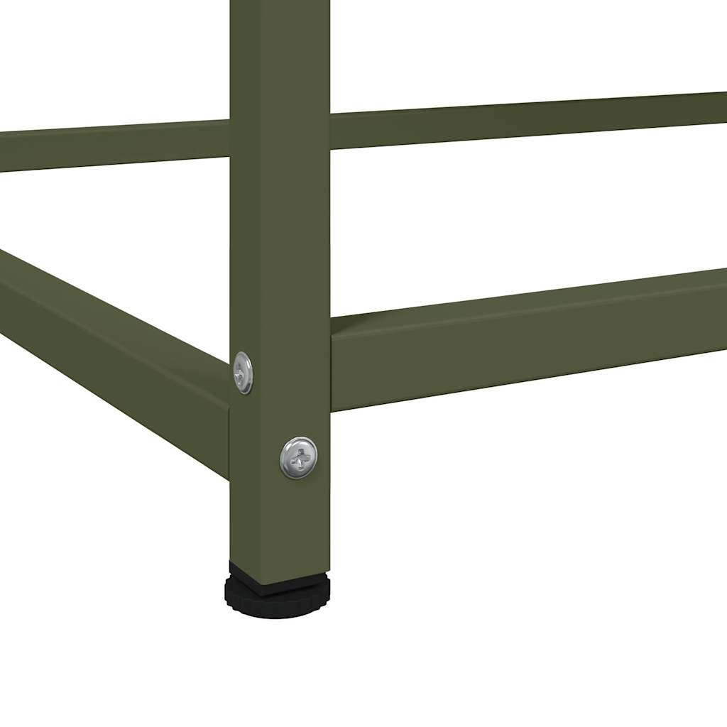 Credenza Verde Oliva 100,5x39x107 cm in Acciaio