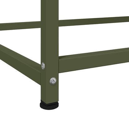 Credenza Verde Oliva 100,5x39x107 cm in Acciaio
